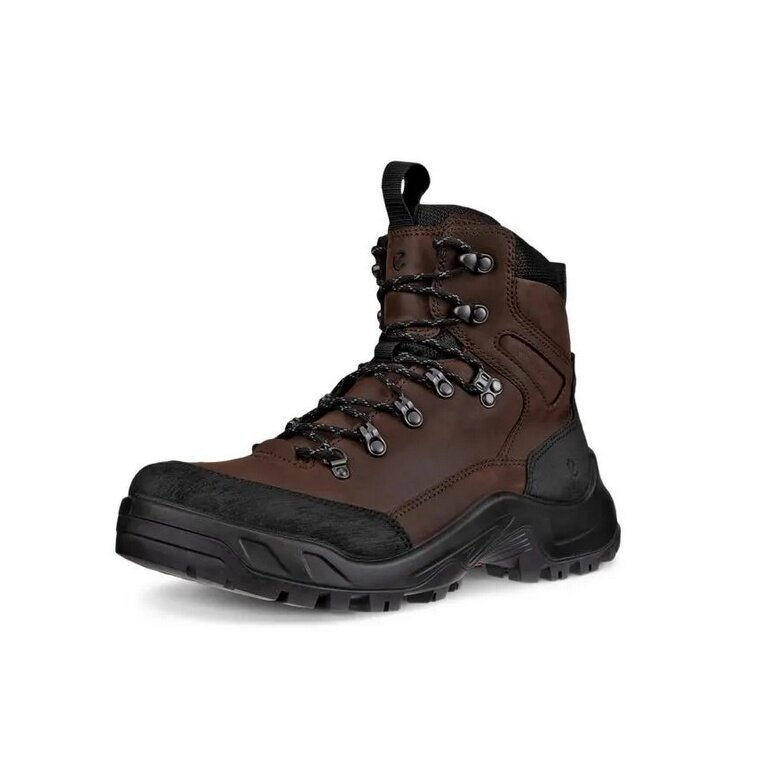 ECCO Buty trekkingowe Offroad Mid (skóra nubukowa, wodoodporne) ciemnobrązowy/czarny męskie