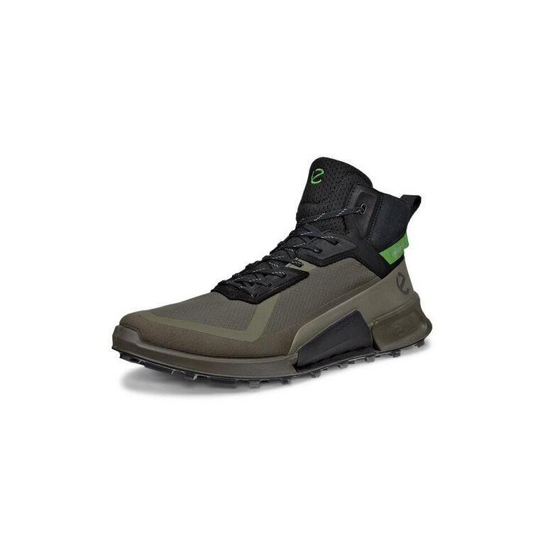 ECCO Buty trekkingowe Biom 2.1 Mountain Mid GTX (Premium nubuk, wodoodporne) ciemnozielony/czarny męskie