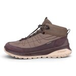 ECCO buty trekkingowe ULT-TRN Mid-Cut WP (system szybkiego sznurowania, wodoodporne) brązowo-bordowe damskie