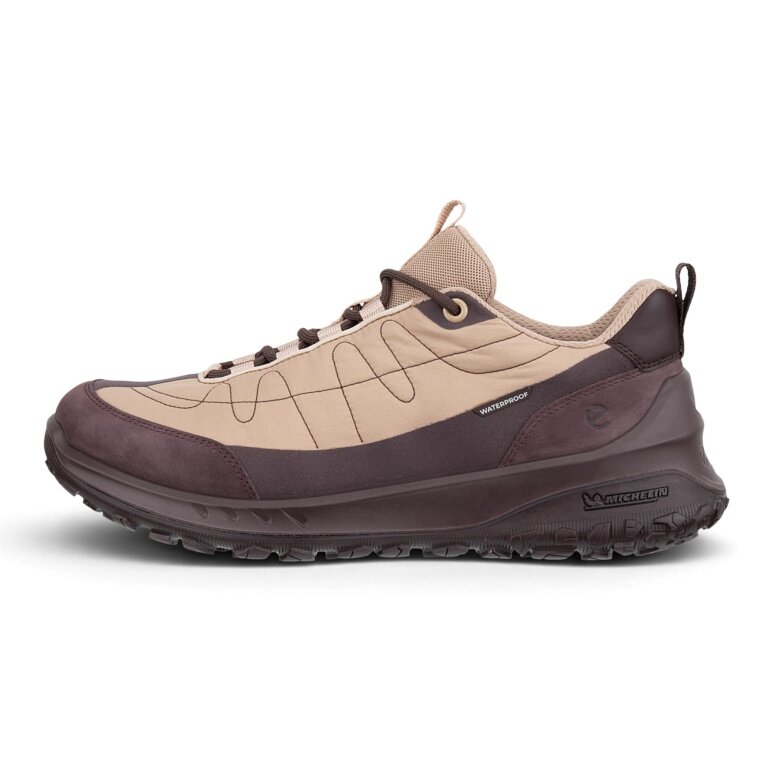 ECCO buty trekkingowe ULT-TRN WP (wodoodporne) beżowo-bordowe damskie