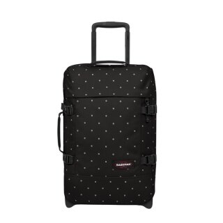 Torba podróżna Eastpak Tranverz S (42 litry) z kółkami Dots Black Silver - czarna