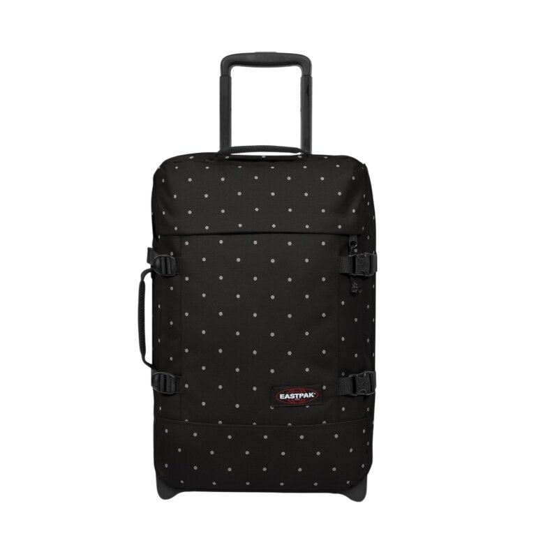 Torba podróżna Eastpak Tranverz S (42 litry) z kółkami Dots Black Silver - czarna