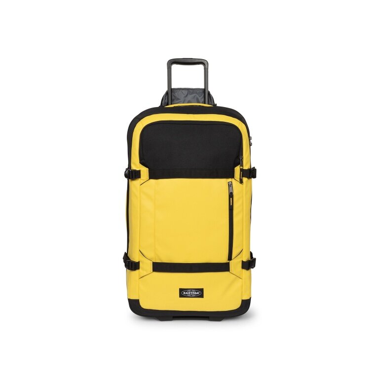 Torba podróżna Eastpak Transit'r Pro M Autentyczny Oryginał (z kółkami, 63 litry) żółto/czarna