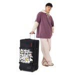 Torba podróżna Eastpak Transit'r Pro L Autentyczny Oryginał Mickey Placement (z kółkami, 115 litrów) czarna