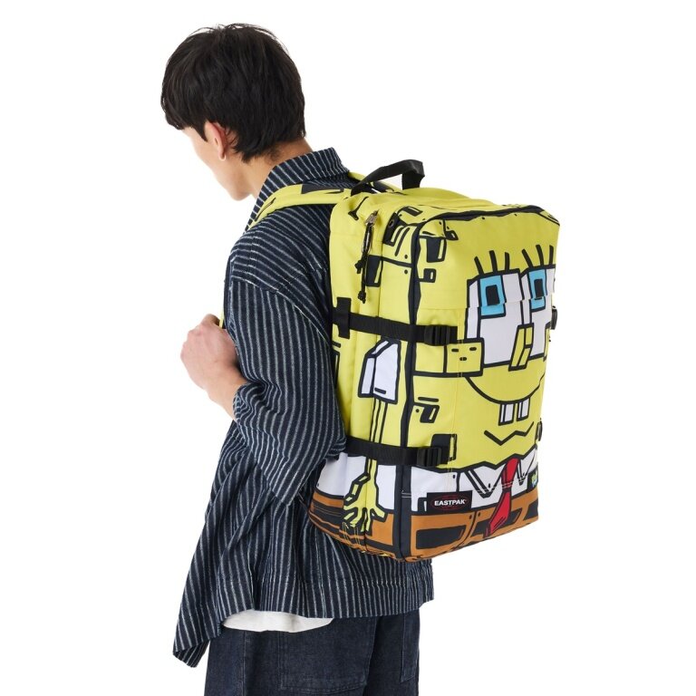 Plecak podróżny Eastpak Travelpack Spongebob (42 litry, z kieszenią na laptopa) żółty