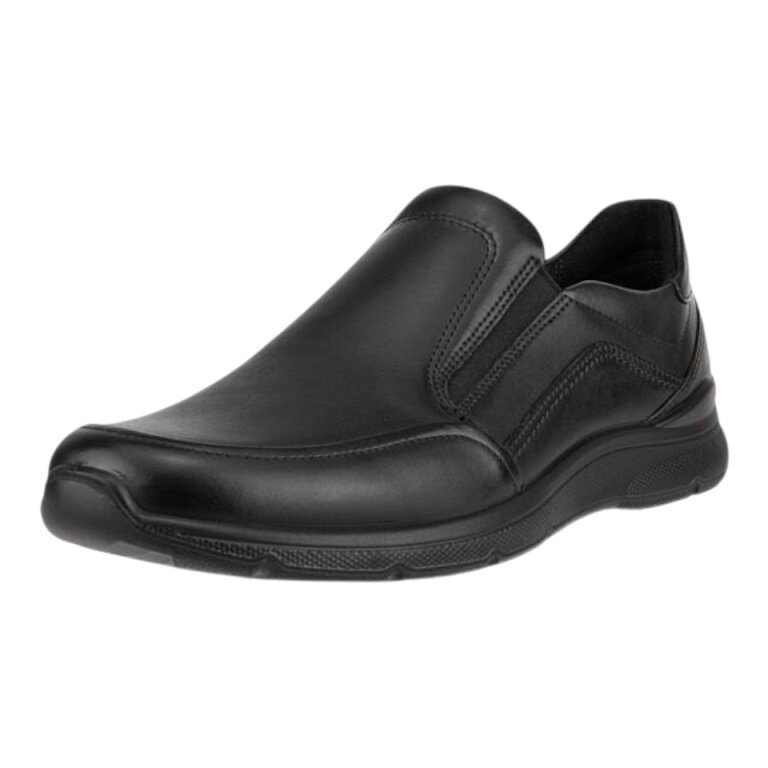 ECCO codzienne buty podróżne Irving (skóra licowa, Slip-On) czarne męskie