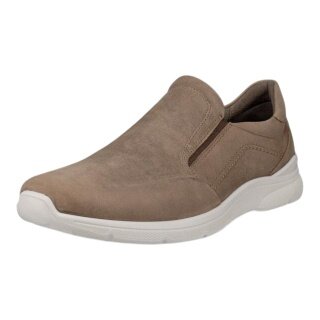 ECCO codzienne buty podróżne Irving (skóra nubukowa, Slip-On) jasnobrązowe męskie