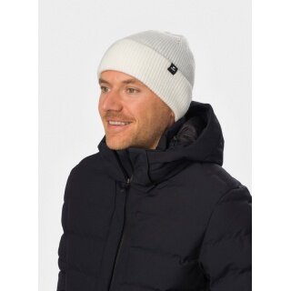 Czapka Eisbär (Beanie) Salma 2.0 - Merinomix, struktura prążkowana - biała - 1 sztuka