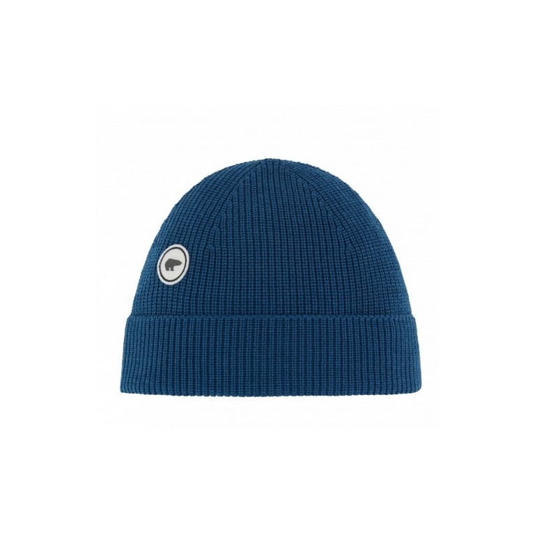 Eisbär Czapka (Beanie) Mino - Wełna merino - ciemnoniebieski