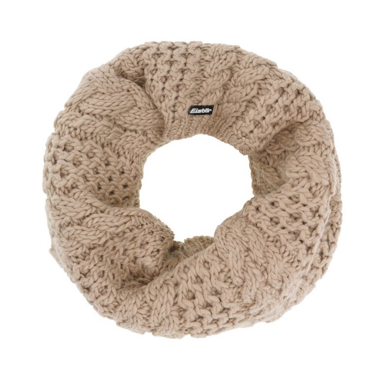 Eisbär Szalik polarowy Afra w formie pętli (Merinomix) piaskowy brąz