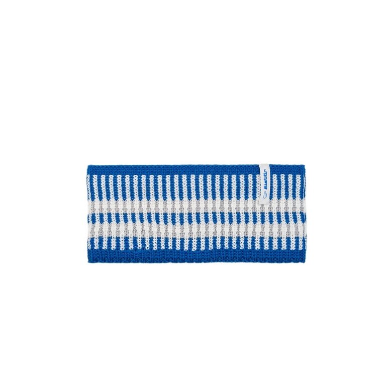 Czapka polarowa Eisbär Iska - Merinomix - niebiesko/biała - 1 sztuka