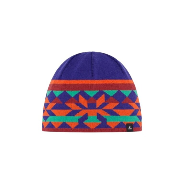 Czapka zimowa Eisbär (beanie) Pixie - pomarańczowo-niebieska - 1 sztuka