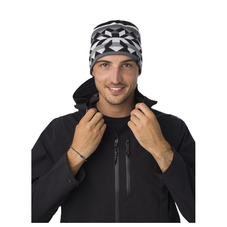 Czapka zimowa Eisbär (beanie) Pixie - antracytowo-szara/biała - 1 sztuka