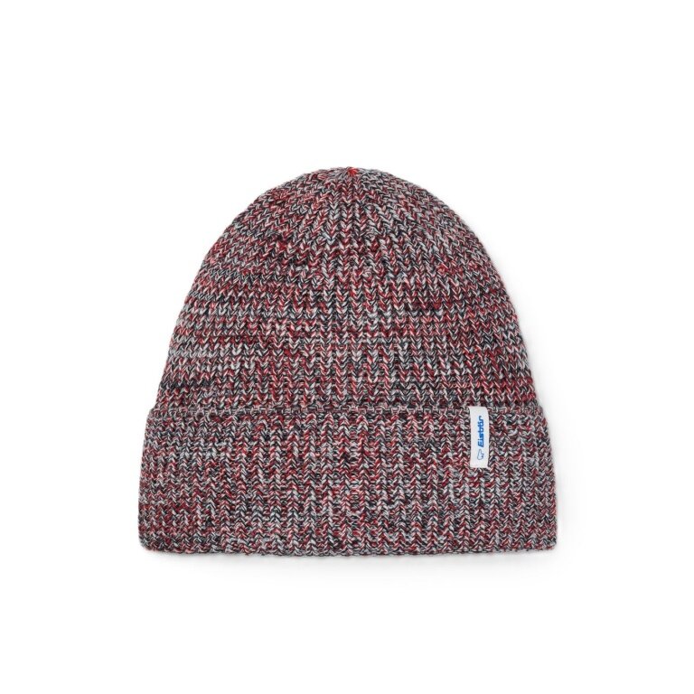 Czapka zimowa Eisbär (beanie, Merinomix) Swell czerwono-melanzowana - 1 sztuka
