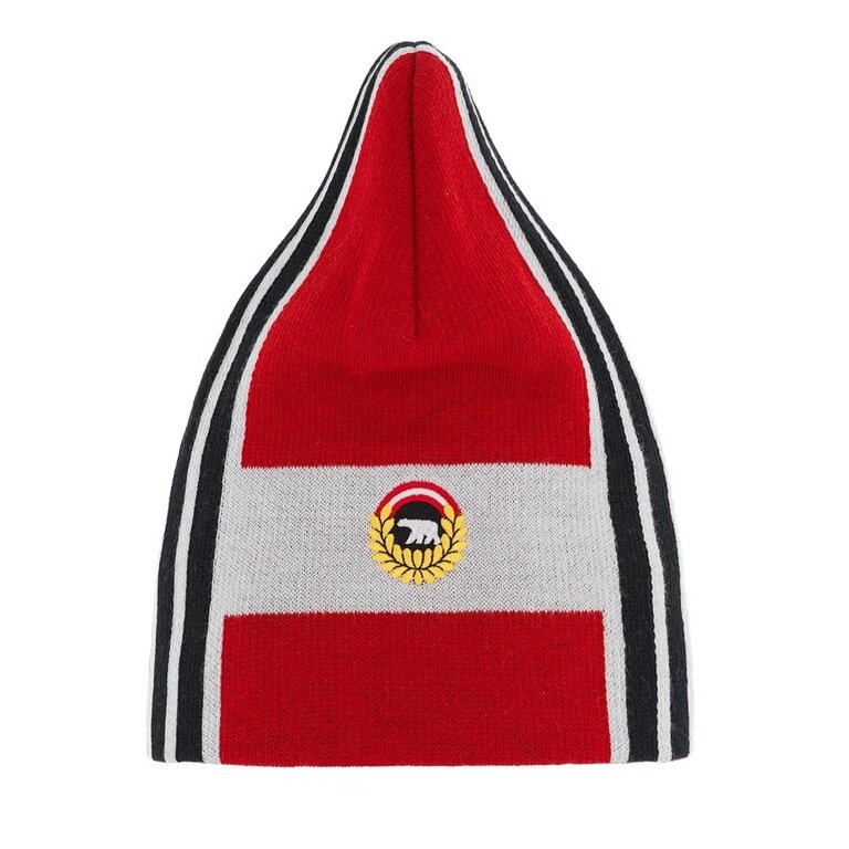 Czapka zimowa Eisbär (Beanie) Quan Oversize Fit - czerwono/biała/czarna - 1 sztuka