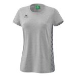 Erima Koszulka Freizeit-Shirt Essential Team - miękki mix bawełny, klasyczny krój - jasnoszary/szary Damska