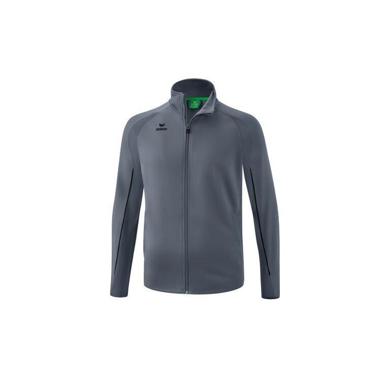 Erima Kurtka treningowa Liga Star Polyester (stojący kołnierz, wytrzymała) szaro/czarna dla chłopców