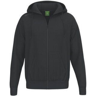 Erima bluza z kapturem TS Hoodie Full Zip (materiał mieszany) czarna męska