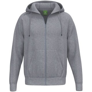 Erima bluza z kapturem TS Hoodie Full Zip (materiał mieszany) jasnoszara męska