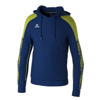 Erima Bluza z kapturem Evo Star (100% poliester) granatowa/limonkowa dziecięca