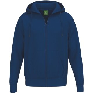 Erima bluza z kapturem TS Hoodie Full Zip (materiał mieszany) granatowa męska