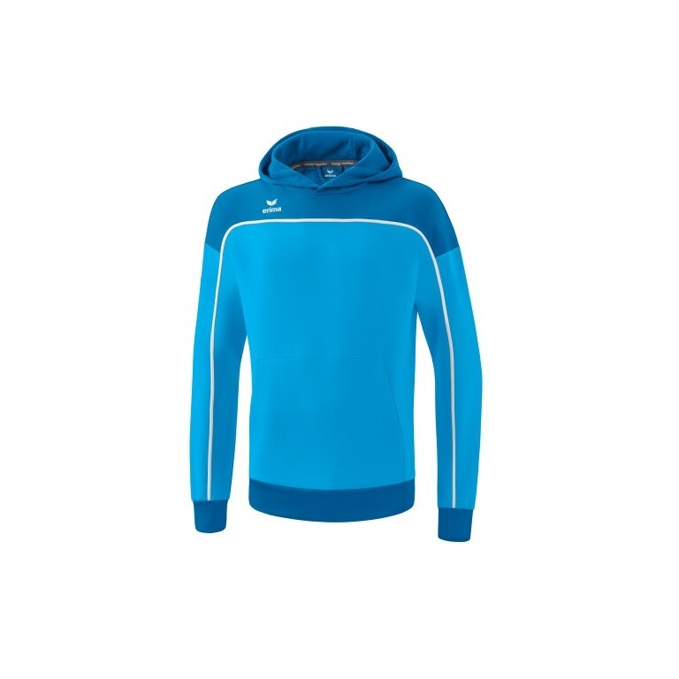Erima Bluza z kapturem Hoodie Change (mieszanka bawełny) curacaoblau/biały Mężczyźni