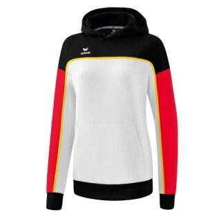 Erima Bluza z kapturem Hoodie Change (mieszanka bawełny) biało/czarna Damska