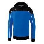 Erima Bluza z kapturem Hoodie Change (mieszanka bawełny) niebiesko-czarna dla chłopców