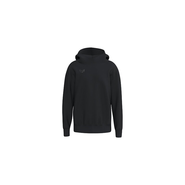 Erima bluza z kapturem Premia Hoodie (materiał mieszany, przyjemne wrażenie noszenia) czarna męska