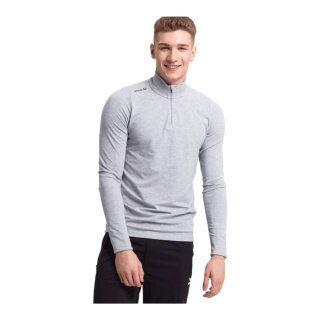Erima Sportowa koszulka z długim rękawem Rolli Half-Zip (miękki materiał stretch) szary mężczyźni