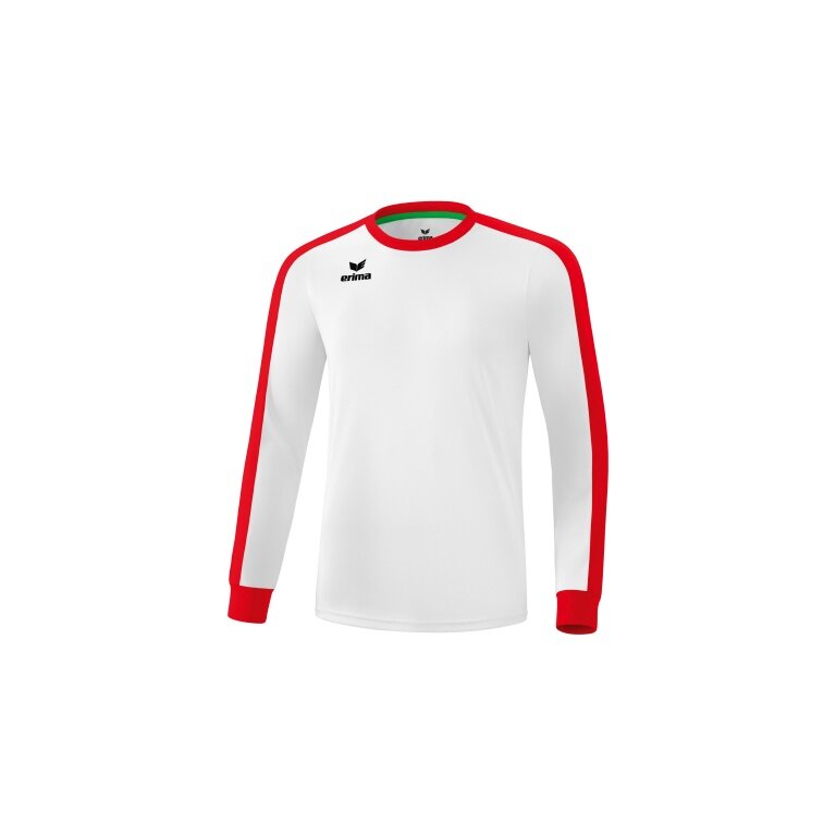 Erima Sportowa koszulka z długim rękawem Trikot Retro Star (100% poliester) biało/czerwona męska