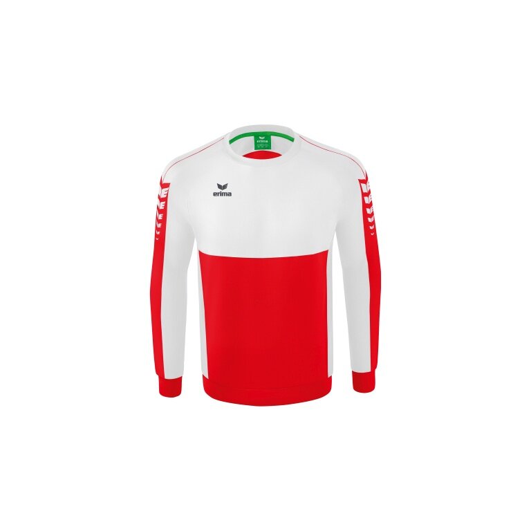Erima Sportowa koszulka z długim rękawem Six Wings (mieszanka bawełny, funkcjonalna) czerwono/biała dla chłopców