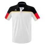 Erima Sport-Polo Change (100% rec. poliester, szybkoschnący materiał funkcjonalny) biały/czarny/czerwony mężczyźni