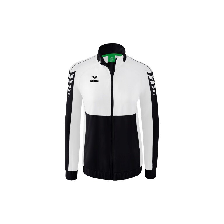 Erima Kurtka prezentacyjna Six Wings (100% poliester, stójka, dopasowany krój) czarna/biała damska