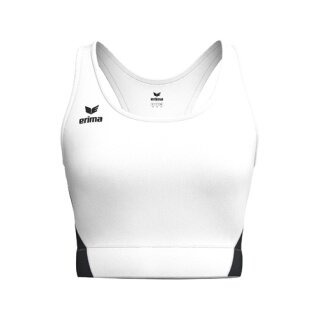 Erima Sport-Bra T&F Wings (Racerback, pochłaniający wilgoć) biały/czarny damski