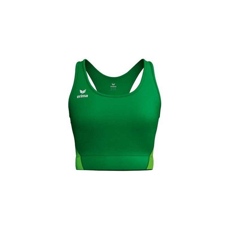 Erima Sport-Bra T&F Wings (Racerback, pochłaniający wilgoć) zielony damski