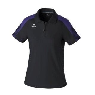 Erima Sport-Polo Evo Star (100% rec. poliester) czarny/fioletowy damski