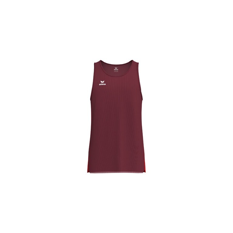 Erima Sportowy Tank Top T&F Wings Singlet (lekki, szybko schnący) bordowy męski