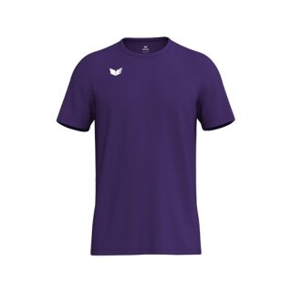 Erima Sportowa koszulka T-shirt Intro Function (100% recyklingowy poliester, lekka, szybkoschnąca) fioletowa męska