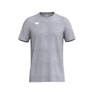 Erima T-shirt sportowy Intro Function (100% recyklingowy poliester, lekki, szybko schnący) melange szary męski