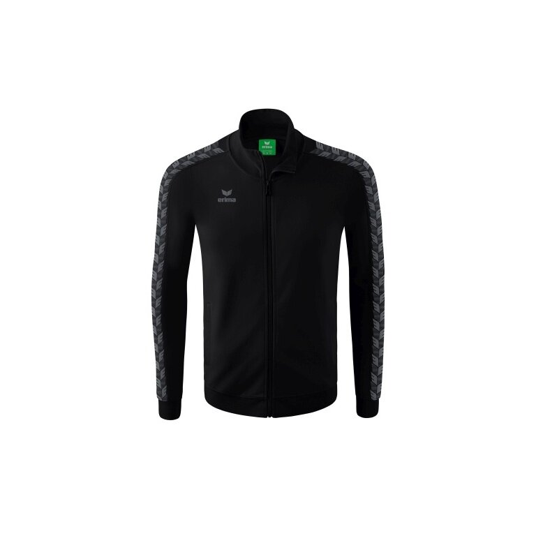 Erima Kurtka sportowa Essential Team Tracktop - wygodna, ściągacze, kieszenie boczne czarna/szara chłopcy