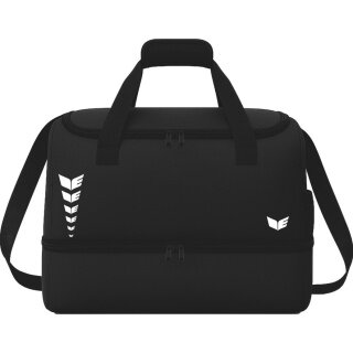 Torba sportowa Erima Intro z kieszenią na dnie (rozmiar L - 81 litrów) czarna 60x33x41cm