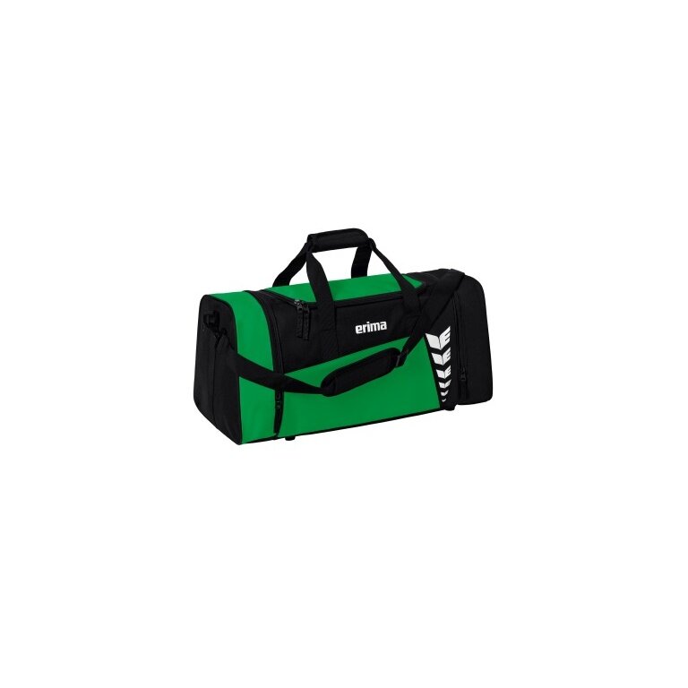 Torba sportowa Erima Six Wings (rozmiar M - 49,5 litra) szmaragdowo-zielona/czarna 61x29x28cm