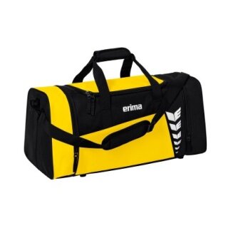 Torba sportowa Erima Six Wings (rozmiar M - 49,5 litra) żółto/czarna 61x29x28cm