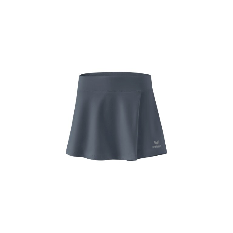 Erima Spódnica tenisowa Performance (z wewnętrznymi spodniami, boczna fałda) szara Damska