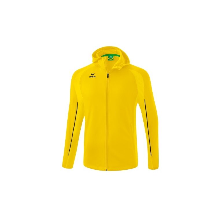 Erima Kurtka treningowa Liga Star z kapturem (wytrzymały i elastyczny materiał funkcyjny) żółto/czarna męska