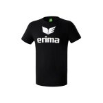 Erima T-shirt sportowe Basic Promo Logo (100% bawełna) czarny chłopcy