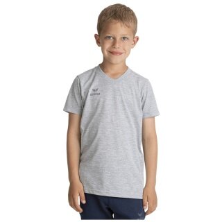 Erima T-shirt sportowy Basic Style (100% bawełna, dekolt w serek) szary dziecięcy