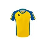 Erima Sportowa koszulka Six Wings (100% poliester, wytrzymała) żółta/royal niebieska męska