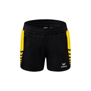 Erima Spodenki Sportowe Short Six Wings Worker (100% Poliester) krótkie czarne/żółte damskie